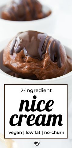 This scrumptious "nice cream" requires only frozen banana and cocoa powder and makes a healthy alternative to traditional ice cream. The guilt-free frozen treat you have been waiting for! #nicecream #nicecreamrecipes #icecreamrecipes #veganrecipes #noaddedsugar #guiltfreedessert #chocolate #cocoapowderrecipes #bananarecipes #glutenfreedesserts Recipes Autumn, Sweet Easy Recipes, Vegan Nice Cream, Cocoa Powder Recipes, Unsweetened Cocoa Powder, Guilt Free Dessert, Healthy Ice Cream, Banana Ice Cream, Tasty Vegetarian Recipes