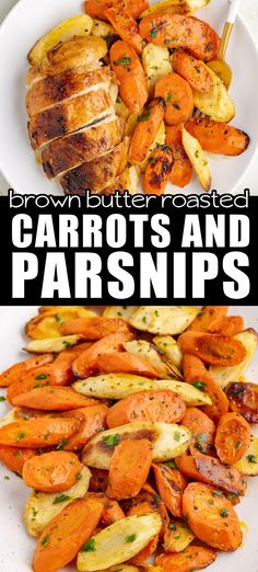 roasted carrots and parsnips are the perfect side dish for any meal