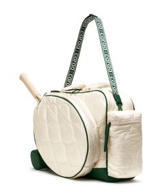 The Tennis Quilted Duffel is a lightweight convertible with dedicated compartments for racquets and balls. Sporty, streamlined, and vegan-friendly. Tennis Life, Sports Bags, Racquets, Sport Tennis, Coin Wallet, Tennis Clothes, Tennis Ball, Sample Sale, Makeup Brush Set