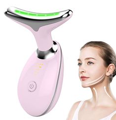 Very cute and useful! Want! Electric Face Massager, Face Sculpting, Reduce Double Chin, Lifting Devices, Skin Tightening Face, Face Massager, Red Light Therapy, Beauty Devices, Skin Care Kit