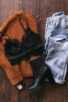 Look Grunge, Mode Inspo, Soft Grunge, Outfit Inspo Fall, Komplette Outfits, Fall Fashion Outfits, On The Floor, Mode Inspiration, Winter Fashion Outfits