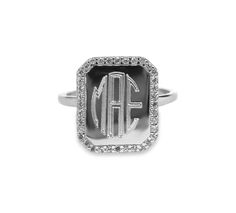 Indulge in the refinement and elegance of our Sterling Silver Hazel Ring. Crafted from stunning sterling silver, this ring exudes luxury with its intricate design and exquisite details. Enhance your style and add a touch of sophistication to any outfit with this timeless piece. Elevate your jewelry collection today. Personalize this unique ring with your initials! Select your font choice from the drop-down boxes! Monogram Ring, Initial Ring, Unique Ring, Intricate Design, Atlanta Ga, Sterling Ring, Rings Statement, Unique Rings, Timeless Pieces