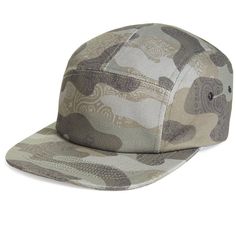 New With Tags Sun + Stone Size Os Camo Color Machine Washable Casual Camouflage Flat Brim Hat, Casual Flat Brim Camouflage Hat, Casual Camouflage Hat With Flat Brim, Casual Khaki 5-panel Hat, Casual Camouflage 5-panel Hat, Paisley Fashion, Sun Stone, Cap Collection, Stone Feature