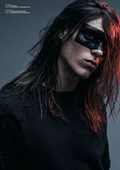 Seth Kuhlmann & Travis Smith for Commons & Sense Dna Model, Film Blade Runner, Soul Artists, Goth Makeup, Fantasias Halloween, Long Hair Styles Men, Male Beauty