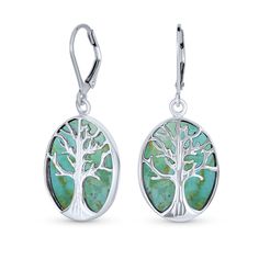 Help to celebrate the beauty of nature with our Celtic tree of life lever back earrings. Each tree of life earring features a 925 sterling silver tree of life against an oval feminine background. Nature lovers rejoice and enjoy wearing your newest pair of sterling silver tree of life earrings. Carat Size Chart, Tree Of Life Earrings, Celtic Tree Of Life, Western Earrings, Turquoise Earrings Dangle, Celtic Tree, Silver Tree, Jewelry Tree, Western Jewelry