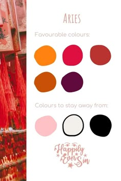 Aries Favorite Color, Aries Zodiac Colors, Aries Colour Palette, Aries Room Aesthetic, Aries Mood Board, Aries Color Palette, Aries Colors, Aries Pictures, Zodiac Sign Colors Palette