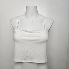 Polyester Spandex Mix Crop Top Casual Strappy Solid Color Tank Top, White Fitted Strappy Tank Top, Casual Solid Color Strappy Tops, Blue Tube Top, Midriff Top, Stretchy Crop Tops, Purple Crop Top, Patterned Crop Top, Linen Crop Top