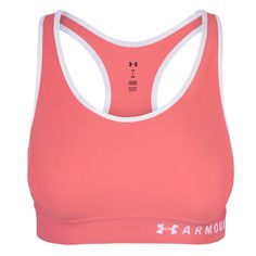 Strategic support is provided by Under Armour Mid women's compression sports bras, which are designed for medium-impact activities like boxing, weightlifting, and cycling. The technical fabric will keep you cool and dry.Sam's Club is committed to offering quality products and services at an exceptional value. To serve that goal, this product was not purchased directly from the manufacturer or its authorized distributor but from a third-party dealer, accompanied by strict controls to verify the a Pink Functional Sports Bra With Built-in Padding, Compression Sports Bra With Built-in Padding For Sports Events, Supportive Pink Sports Bra For Workout, Pink Supportive Activewear With Built-in Padding, Supportive Pink Sports Activewear, Supportive Pink Activewear For Sports, Technical Sports Bra With Built-in Padding For Training, Pink Compression Breathable Sports Bra, Compression Fit Breathable Pink Sports Bra