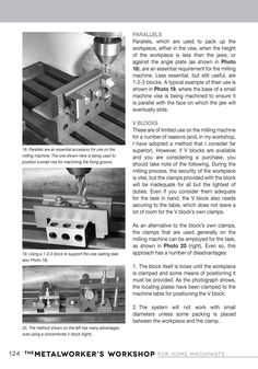 the metalworker's workshop manual is shown in this page, with instructions on how