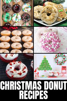 christmas donut flavors Christmas Dinner Sides, Donut Decorating Ideas, Doughnut Pan, Christmas Baking Ideas, Easy Breakfast Recipes, Delicious Breakfast Recipes, Trending Recipes