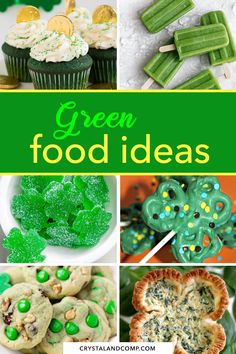 green food ideas for st patrick's day and st patrick's day treats