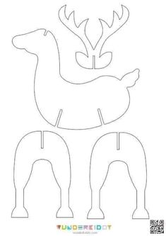 Cardboard Crafts For Christmas, Deer Diy Crafts, Cardboard Animals Template Cut Outs, Diy Christmas Home Decor Ideas, Christmas Ornament Template Printable, Christmas Prints Free Printable, Free Printable Christmas Ornament Templates, New Year Decorations Ideas 2024, Christmas Cardboard Crafts