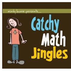 an image of a cartoon character with the words catchy math singles