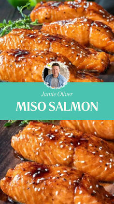 Jamie Oliver Miso Salmon Orange Miso Salmon, Miso Baked Salmon, Jamie Oliver Salmon Recipes, Maple Miso Salmon, Misoyaki Salmon Recipe, Salmon With Miso Sauce, Salmon Miso Glaze, Cheesecake Factory Miso Salmon Recipe, Miso Ginger Salmon