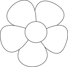 a flower that has four petals on it