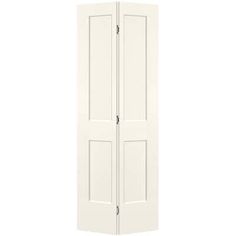 an open white door on a white background