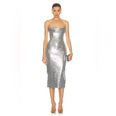 Polyester Blend Imported Dry Clean Recommended Double Lined Hidden Back Zipper Closure Boned Bodice Allover Sequin Fabric Brand New Never Worn Size 8 = Us 4 Alex Perry Dress, Backless Gown, Dresses Sequin, Laquan Smith, Drape Dress, Alex Perry, Glam Dresses, Sequin Fabric, Draped Dress