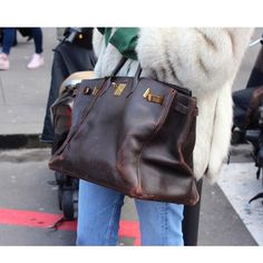 COMFORT Messy Birkin Bag, Bag Obsession, Big Bags, Alexa Chung, Hermes Bags, 가을 패션, Hermes Bag, Hermes Birkin