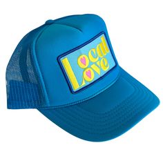 Local Love II Trucker Hat This his or hers trucker is part of our 2024 Originals Trucker Collection. Cute and perfect for your next day in the sun. So many fun and original styles to choose from! So light, medium/high profile and a perfect addition to your growing hat collection. 5 Panel Foam Mesh Back Trucker, Pro Style Adult Sizing 100% Poly Foam Front, 100% Nylon Back Designed and Finished in Sunny San Diego Cute Trucker Hats, Hats Cute, Bday Wishlist, Hat Collection, Neon Blue, Summer Hats, Summer Style, Sunnies, Trucker Hat