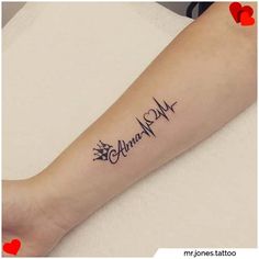 a woman's arm with a tattoo that says, always on the side of her arm