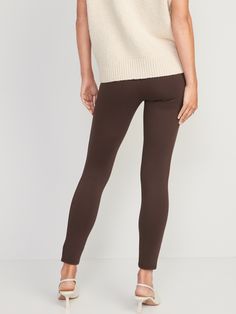 Online exclusive! Soft & stretchy with a professional ponte knit fabric, these versatile Stevie pants say you love being in charge and looking good doing it.  Total boss move??‍???? Extra high-rise waistband.  Seamed through front of skinny leg.  D Stevie Pants, Ankle Pants, Petite Size, Say You, Knit Fabric, Old Navy, Black Jeans, High Rise, Pants For Women