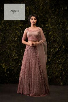 Elegant Lehenga, Wedding Lehenga Designs, Wedding Dress Outfit, Label M, Long Gown Dress