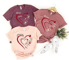 Custom Grandma Heart With Kids Name Shirt, Mom Love Shirt, Happy Mother's Day Tee, Customized Heart Tshirt, Mama Valentine, Gift For Grandma 📢Please Check All Photos For Details.   📢Choose Your T-Shirt Size From The Drop-Down Lists Next To The item Picture   📢Choose Of Your T-Shirt Color From The 2nd Picture 🧨Please contact the store for long-sleeved shirt and sweatshirt color options. 🧨Please check which product you are paying for in the size options section, because there are different op Add Kids, Heart Tshirt, Mom Love, Grandma Shirts, Gift For Grandma, Heart For Kids, Love Shirt, Valentine Gift, Grandma Gifts