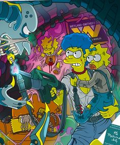 Fold Wallpapers, Simpsons Aesthetic, Retro Movies, Trippy Cartoon, Old Cartoon Characters, Horror Cartoon, Simpsons Drawings, Character Tattoos, Rugs Design