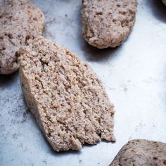 some cookies are sitting on a baking sheet