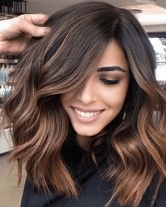 Chocolate Caramel Hair Color, Chocolate Caramel Hair, Dark Brown Balayage Hair, Brown Balayage Hair, Dark Brown Balayage, Balayage Hair Color, Brunette Balayage, Caramel Hair