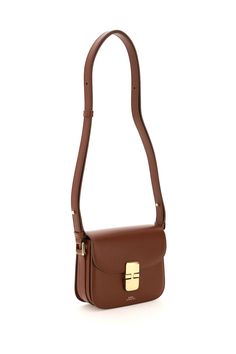 100% Cow leather Square Leather Flap Bag With Gold-tone Hardware, Tan Square Shoulder Bag With Gold-tone Hardware, Tan Leather Box Bag With Removable Pouch, Square Leather Bags With Gold-tone Hardware, Tan Calf Leather Shoulder Bag For Office, Classic Tan Box Bag, Tan Rectangular Leather Flap Bag, Tan Leather Box Bag With Gold-tone Hardware, Tan Leather Box Bag With Detachable Strap