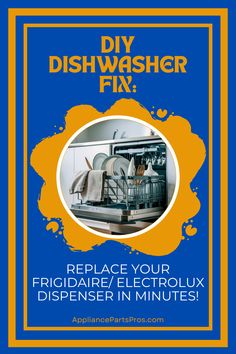 Fix your Frigidaire/Electrolux dishwasher easily with our step-by-step guide on replacing the dispenser assembly 154574401. Watch, learn, and save money by doing it yourself! Our tutorial covers every step, ensuring a smooth repair process. Ready to try it? Check out the link to get your parts quickly at appliancepartspros.com. Don't miss more appliance repair tips on our website, Facebook, and YouTube. #DIYRepair #Frigidaire #Electrolux #ApplianceRepair #DishwasherFix #HomeImprovement