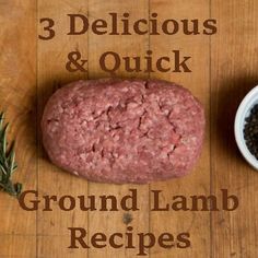 the ground lamb is ready to be cooked