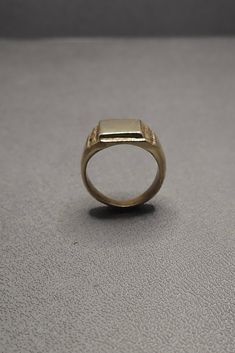 SOLID BRONZE OLD SCHOOL SIGNET PINKY RING * any size Signet Pinky Ring, Silver Gold Jewelry, Tarnished Jewelry, Bronze Jewelry, Clear Nails, Hand Jewelry, Pinky Ring, Brass Jewelry, Cleaning Jewelry