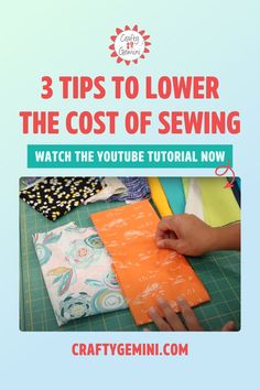 3 Tips to Lower the Cost of Sewing for Gifting and Selling Items Make Gifts, Large Family, Youtube Tutorials, Best Bags, Craft Fair, Sewing Tips, Go Ahead