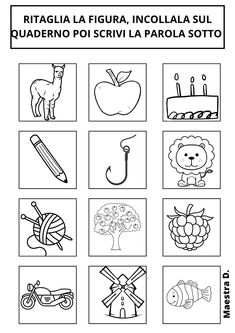 the spanish language worksheet for children to learn how to draw animals and other things