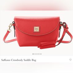 Gorgeous Tomato Red Saffiano Leather Crossbody Bag By Dooney & Bourke. Tags, Dust Bag, Registration Card Included. See Size Details Listed In Pic. Original Price $228 On Sale For $160 With Tax Of Course. Great Everyday Grab And Go Bag. Received As Gift, Already Have 2 Dooney’s Similar Size, Same Style In Florentine Leather Selling On Qvc For $170!!! Formal Red Epsom Leather Bag, Red Epsom Leather Rectangular Bag, Red Rectangular Epsom Leather Bag, Classic Red Saffiano Leather Bag, Red Saffiano Leather Shopping Bag, Red Saffiano Leather Bag With Gold-tone Hardware, Designer Red Saffiano Leather Bag, Red Saffiano Leather Bag For Everyday Use, Red Saffiano Leather Bag For Daily Use