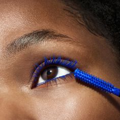 A clean volumizing mascara for lashes with outrageous amplification. Lunar Beauty, Colored Mascara, Blue Mascara, Hair Dryness, Oily Sensitive Skin, Honeysuckle Flower, Skin Care Quiz, Volumizing Mascara, Travel Size Beauty Products