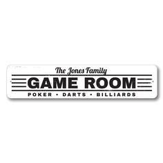 the jones family game room sticker