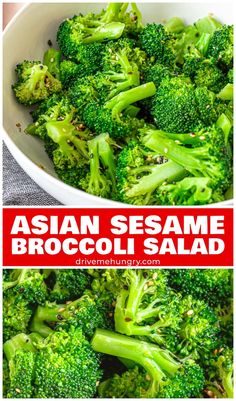 Broccoli Salad Asian, Korean Broccoli Salad, Broccoli Dressing, Asian Broccoli Salad, Korean Sides, Healthy Broccoli Recipes, Asian Sides