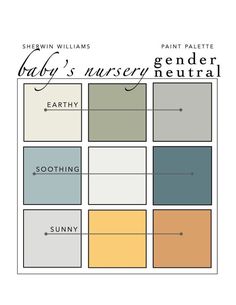 the color scheme for baby's nursery neutral