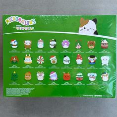 an advertisement for mcdonald's christmas cupcakes featuring cats and other holiday treats