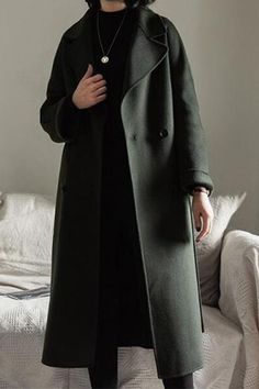 Winter Black Cashere Coats Long Women Wool Coat Jacket Women Wool Coat, Winter Coat For Women, Wool Cape Coat, Autumn Outwear, Long Black Coat, Black Wool Coat, Cashmere Fabric, Wool Coat Women, Long Coat Women