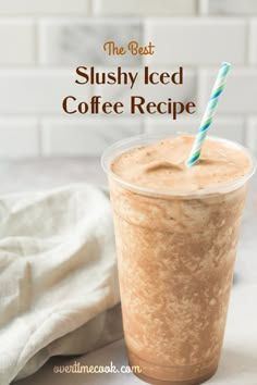 the best slushy iced coffee recipe