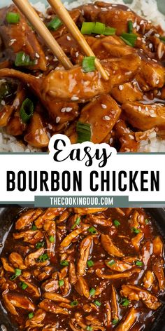 Bourbon chicken is a sweet and savory dish featuring tender chicken cooked in a rich bourbon-infused sauce. Perfect for an easy weeknight dinner or meal prep, it's packed with flavor and pairs well with rice or veggies! Bourbon Chicken Blackstone, Crispy Bourbon Chicken, Bourbon Chicken Stir Fry, Flavored Chicken Recipes, Rustic Chicken Recipes, Boom Boom Chicken Recipes, Sweet Bourbon Chicken, Meal Prep Chicken And Veggies, Dinner Recipes With Chicken Tenders