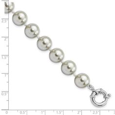 Product Specification Bracelet Type Pearl Chain Length 7.5 In Chain Width 11 Mm Feature Solid Item Weight U/M Gm Jewelry Type Bracelets Length 7.5 In Manufacturing Process Casted Material Sterling Silver Material Color White Material Purity 925 Packaging Gift Pouch Pearl Type 1 Shell Pearls Plating Rhodium Product Type Jewelry Stone Color 1 Grey Stone Creation Method 1 Synthetic Stone Size 1 10 11 Mm (range) Stone Treatment 1 Dyeing Stone Type (Other) 1 Shell Bead Hand Knotted Bracelet, Pearl Bead Bracelet, Yellow Pearl Earrings, Brown Pearl Earrings, Seahorse Pendant, Nautical Jewelry, Heart Pendant Diamond, Stylish Earring, Pearl Types