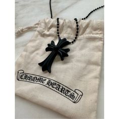 Chrome Hearts "Silichrome" Silicon Cross Necklace Black 2013 Nwot Condition: New (Original Jewelry Pouch And Shopping Bag Included) Pendant Size: 1.75" X 1.25" Chain Length: 30" Color: Black Material: Silicon (The 'Silichrome' Capsule Is 100% Silicon And Is Made In Japan) "2013”Date Stamp Chrome Hearts Crosses, Chrome Hearts Accessories, Chrome Hearts Necklace Gold, Cross Necklace Black, Chrome Hearts Cross Pendant, Chrome Hearts Jewelry, Heart Accessories, Chrome Hearts, Mens Accessories Jewelry