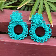 Free When Bundled With Another Item! Beautiful Boho Beaded Statement Earrings! Stunning Turquoise Blue, Floral Design, Felt Backings, Stud Posts With Earring Backs. 3” Drop, 2” Diameter. Bring The Vacation Vibes With You Wherever You Go! First Photo Truest To Color Boho Anthropologie Style Fashion Chic Trendy Friend Gift Holidays Winter Spring Summer Fall Retro Floral Beautiful Closet Staple Blue Beaded Hoop Earrings For Summer, Green Beaded Hoop Earrings For Beach, Turquoise Beaded Earrings For Summer, Turquoise Beaded Earrings For Beach, Blue Hoop Earrings For Summer Festivals, Summer Beaded Green Hoop Earrings, Summer Green Beaded Hoop Earrings, Turquoise Hoop Beaded Earrings For Summer, Green Beaded Hoop Earrings For Summer