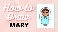 How to Draw an Easy Mini Virgin Mary - YouTube Youtube Drawing, Lines And Shapes, Catholic Family, Kid Art, Easy Drawings For Kids, Religious Education, Holy Mary, Catholic Art