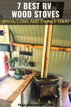 a stove top oven sitting inside of a kitchen next to a counter with pots and pans